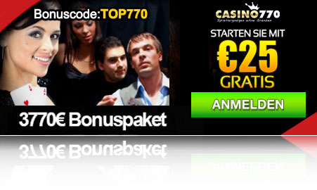 Gratis casino770 bonus plus willkommenspaket